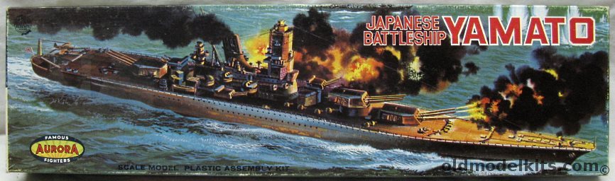 Aurora 1/600 Japanese Battleship Yamato, 713-198 plastic model kit